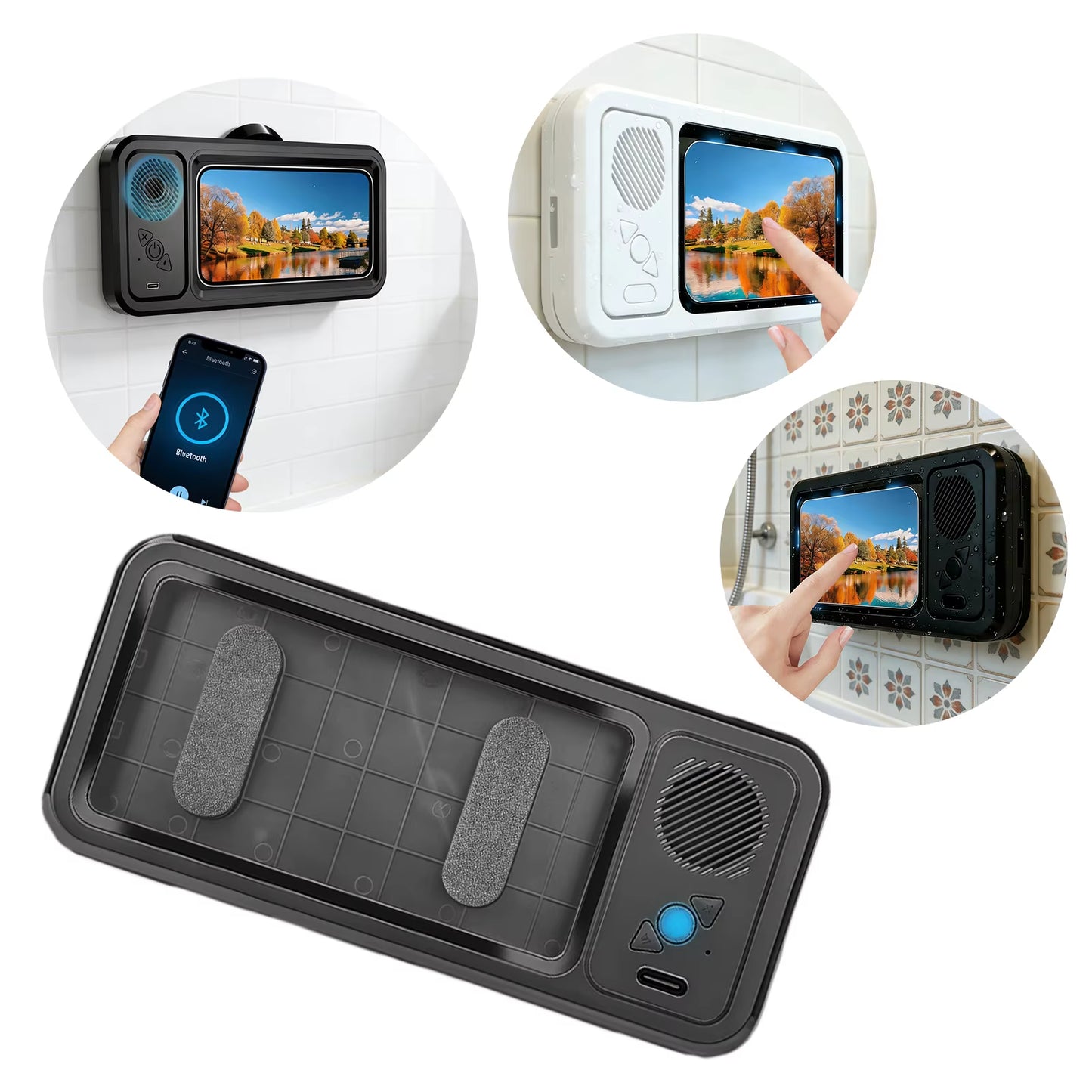 ShowerVibe™ Pro: 2-in-1 Waterproof Cinema & Speaker