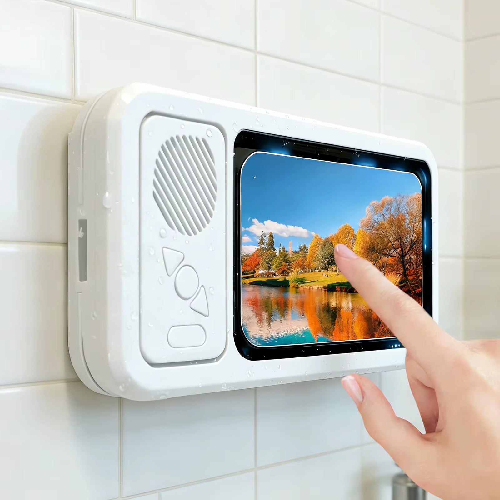 ShowerVibe™ Pro: 2-in-1 Waterproof Cinema & Speaker